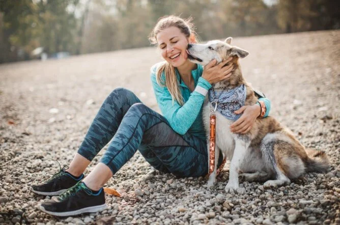 Women with Dog